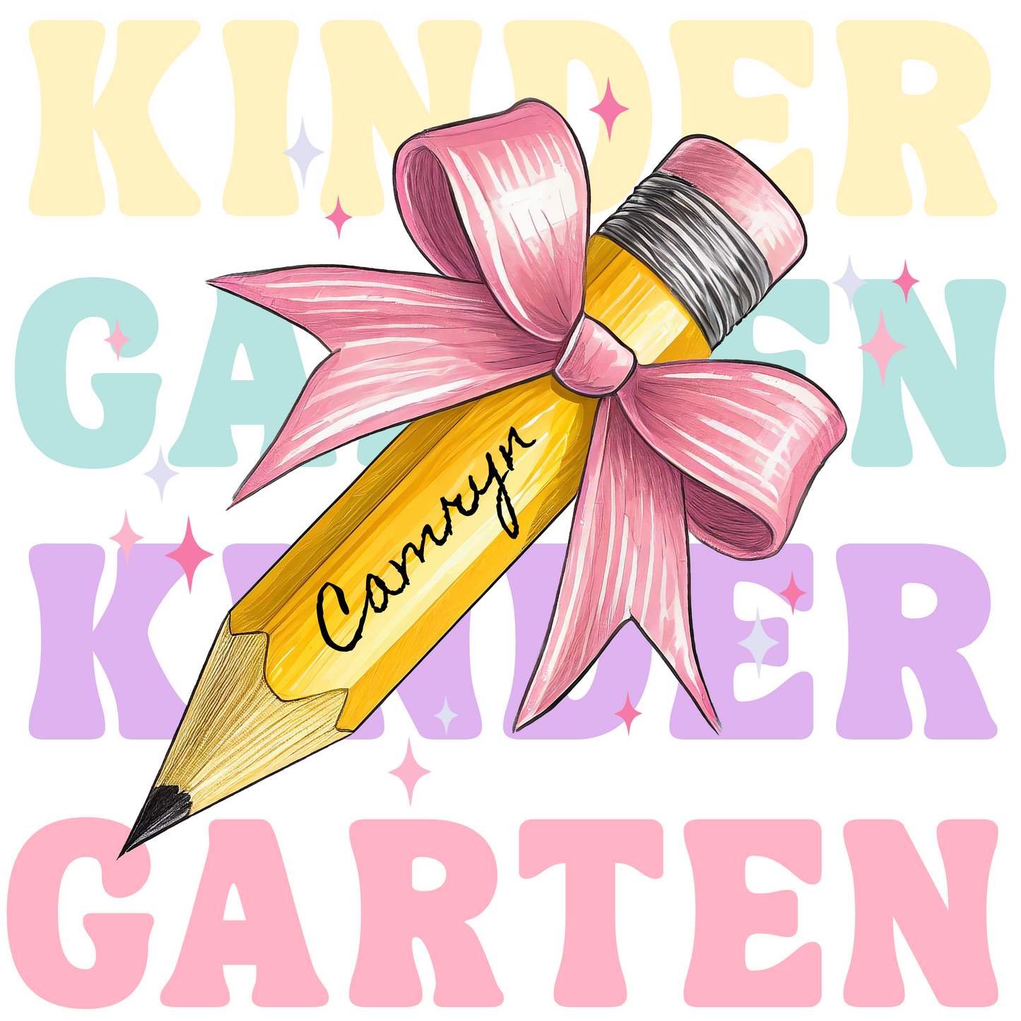 Youth Pencil Bow with Grade Tee