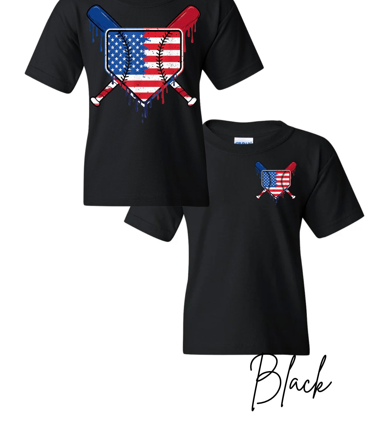YOUTH Red, White, & Drippy Front & Back
