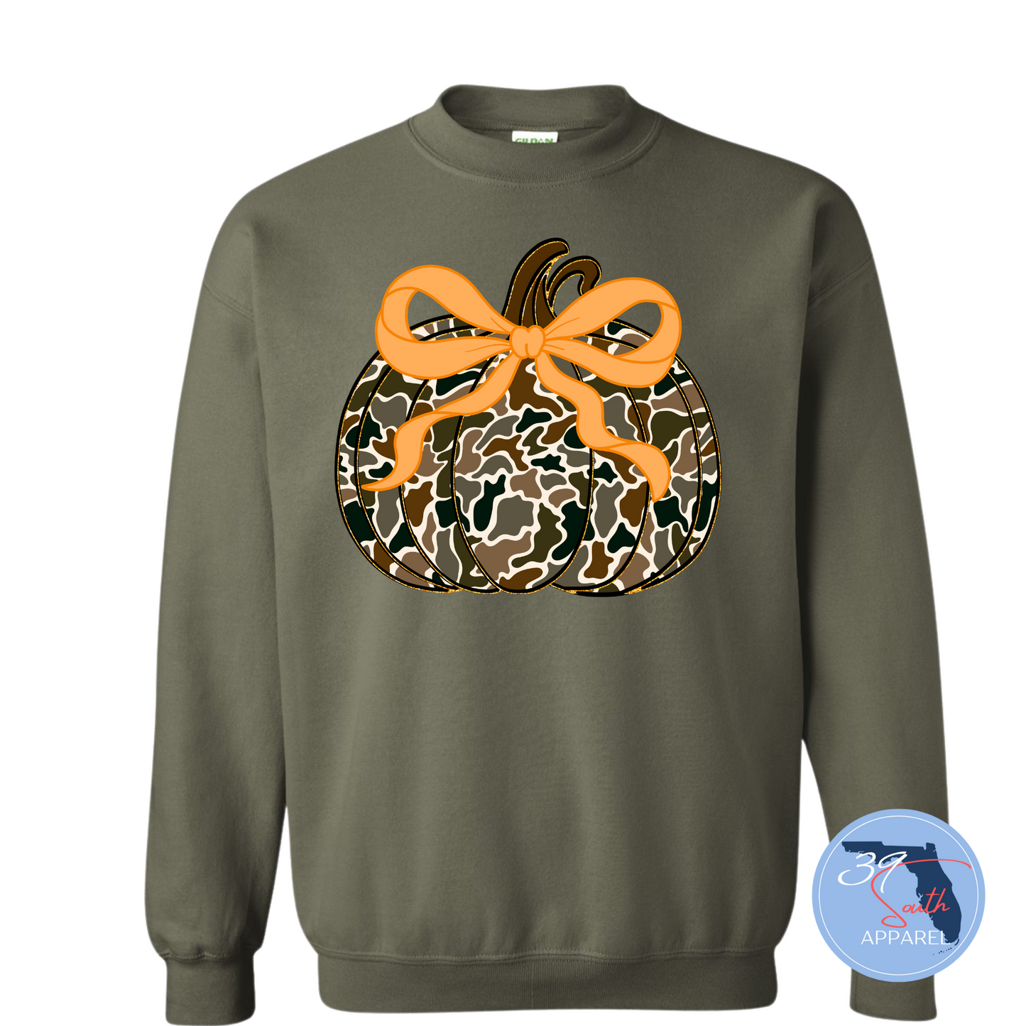 Camo Pumpkin Crewneck