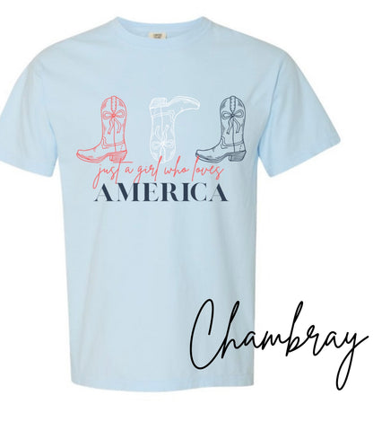 Just a girl Comfort Colors