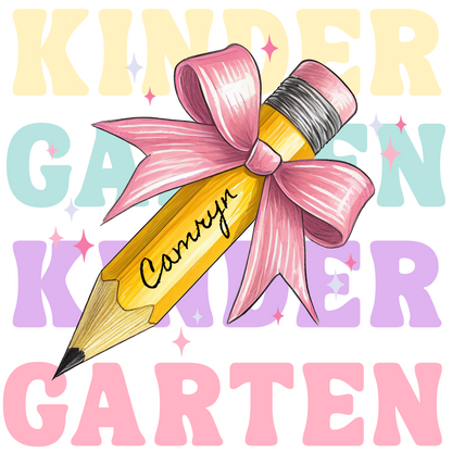 Youth Pencil Bow with Grade Tee