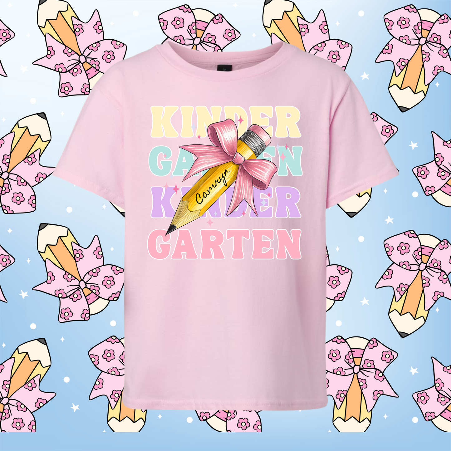 Youth Pencil Bow with Grade Tee