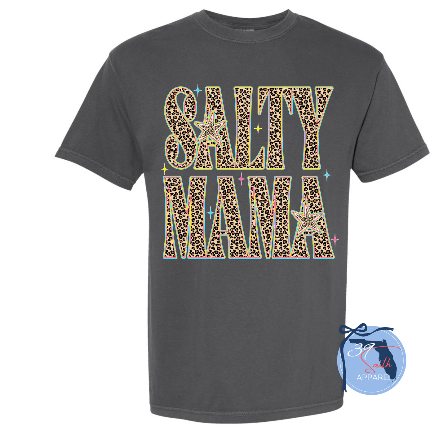 Salty Mama Leopard Tee