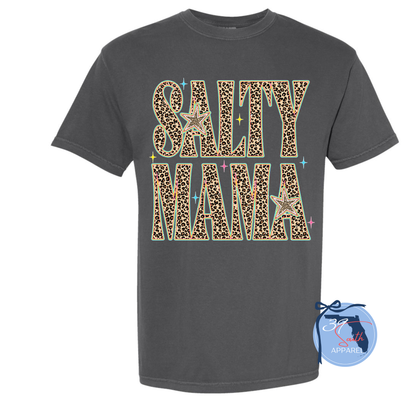 Salty Mama Leopard Tee