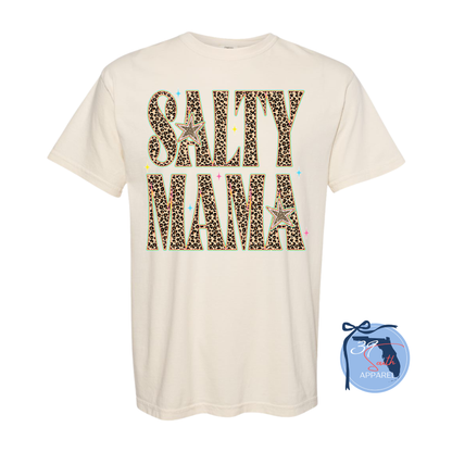 Salty Mama Leopard Tee