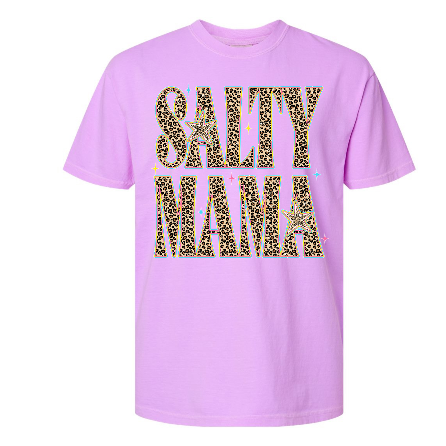 Salty Mama Leopard Tee