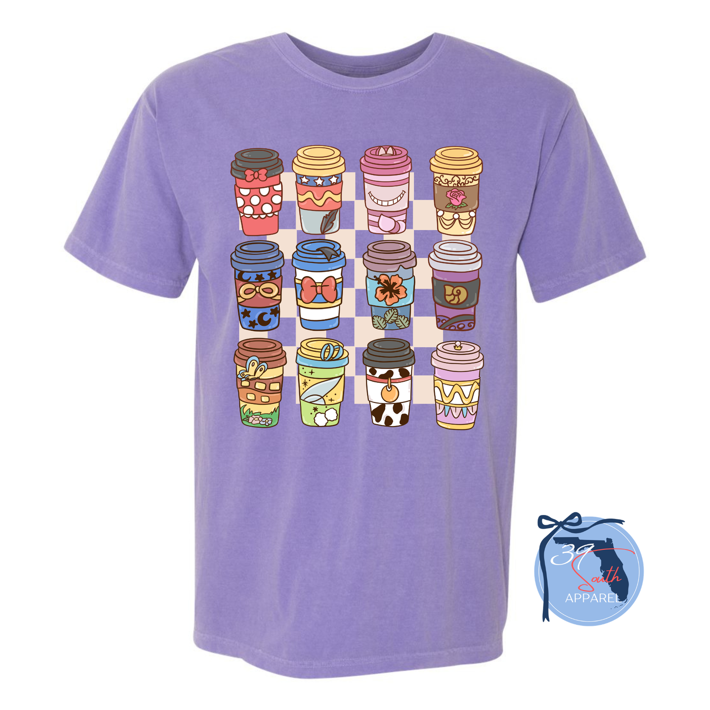 Character Coffee Cups Tee