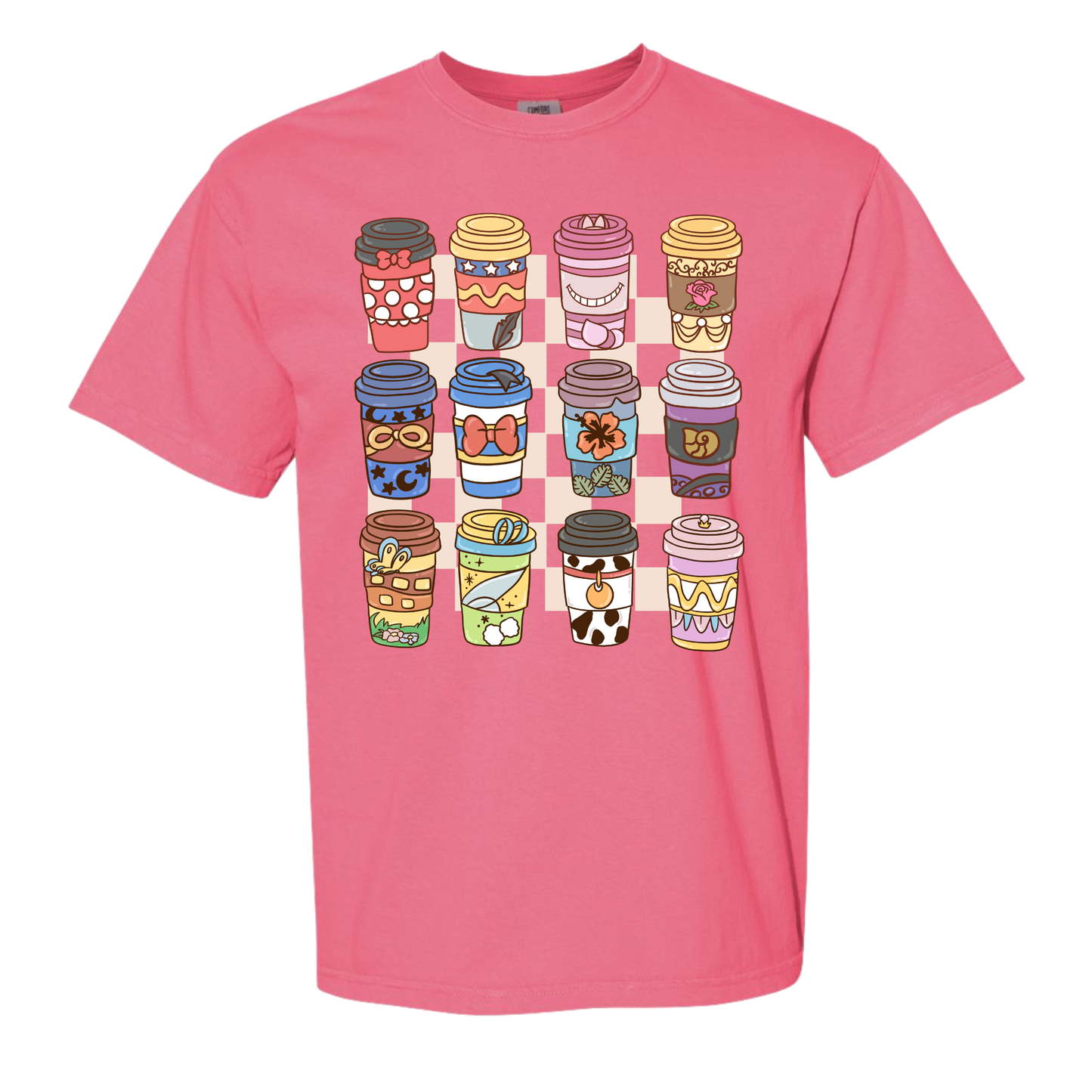 Character Coffee Cups Tee