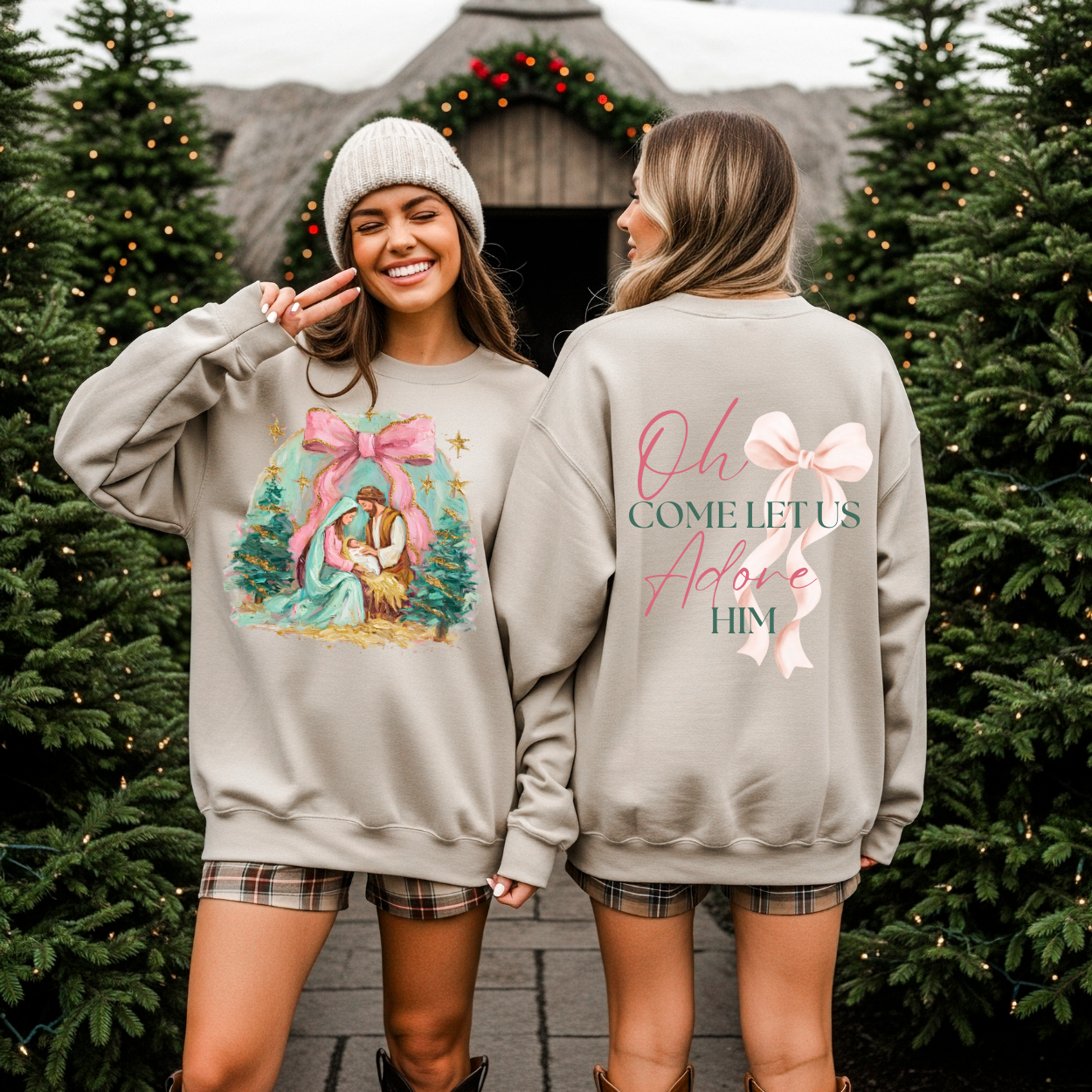 Oh Come let us Adore Him Crewneck