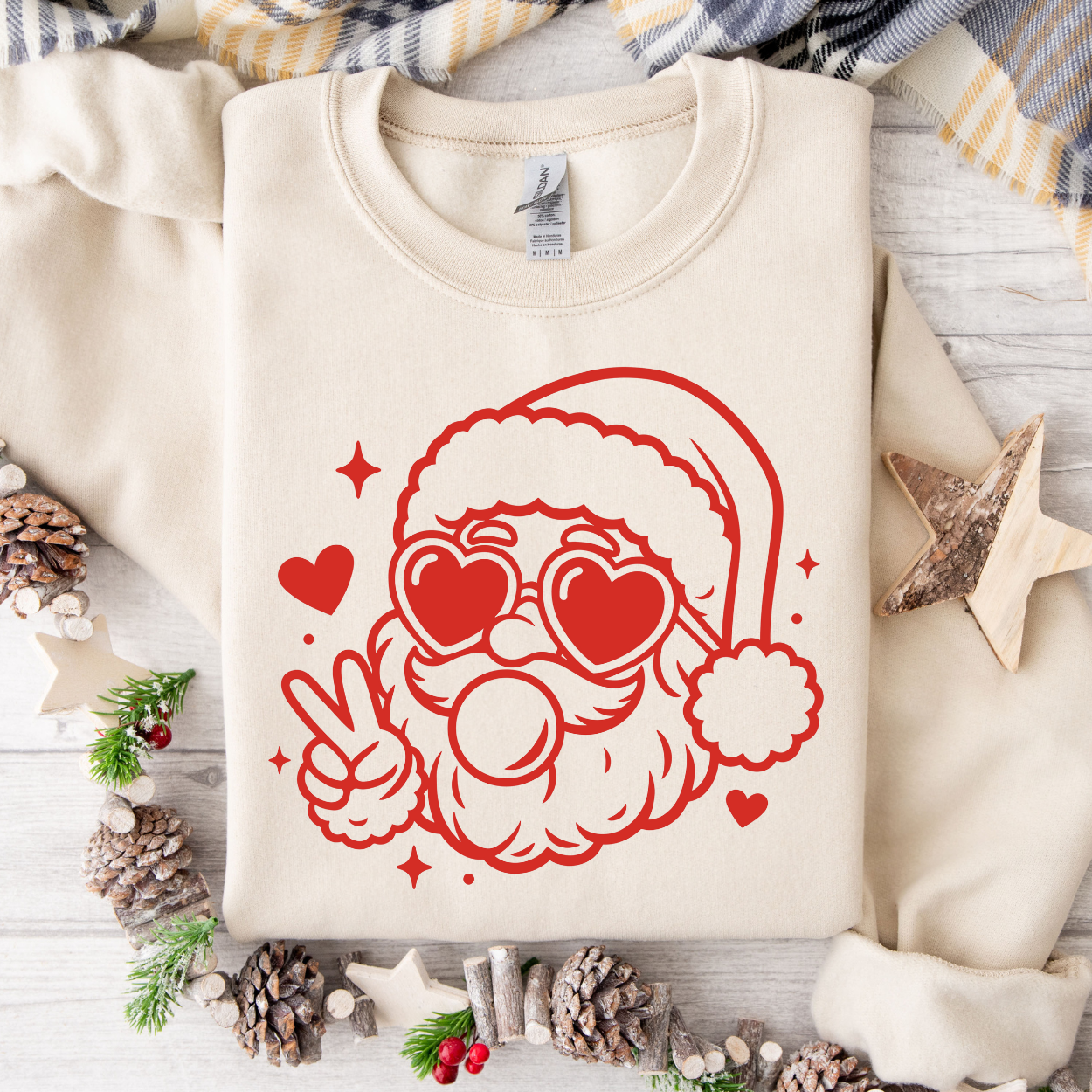 Vintage Bubble Gum Santa