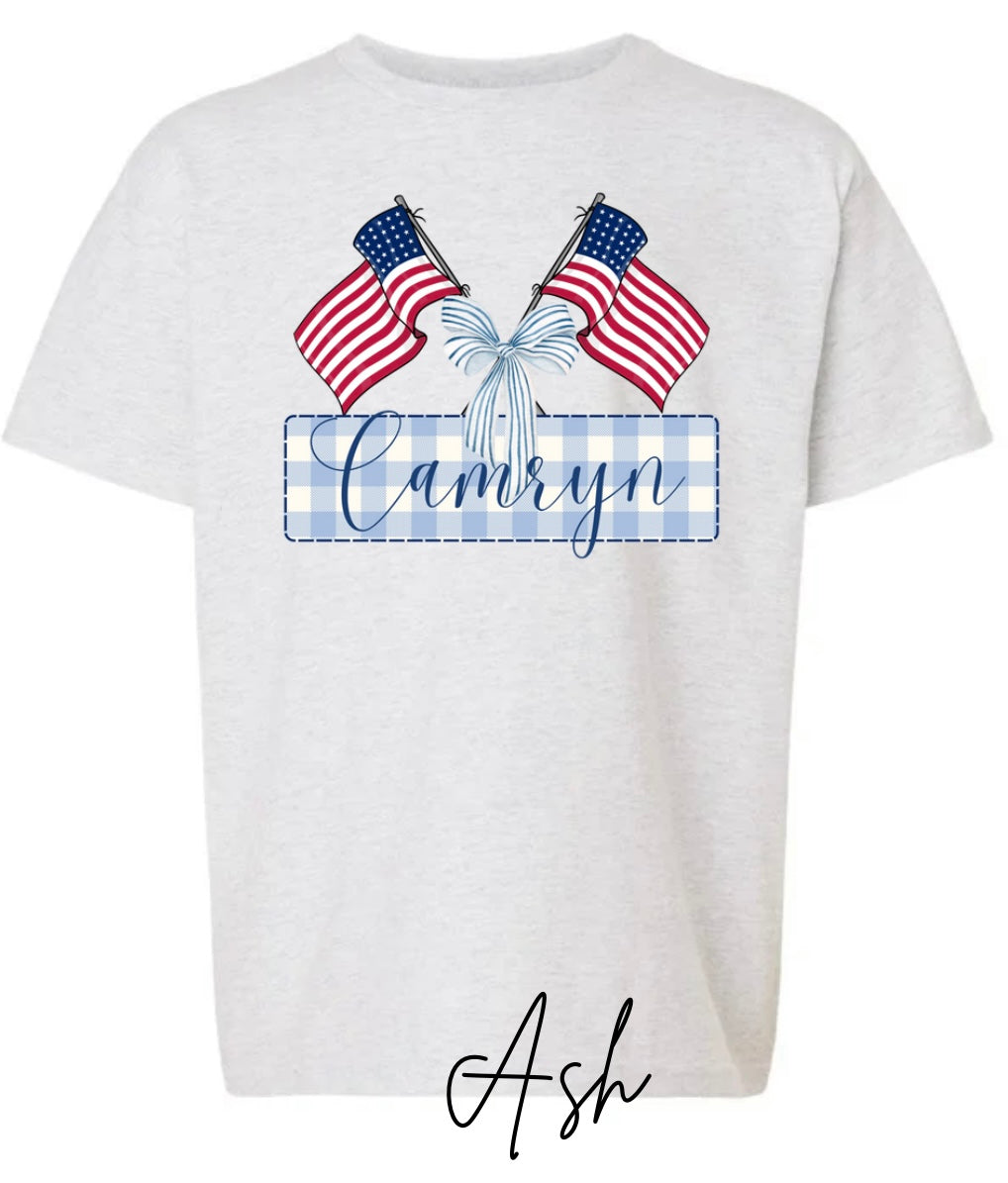 YOUTH Custom USA name Girly