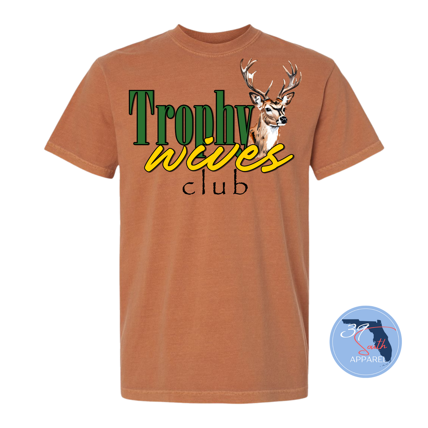 Trophy Wife Tee (Yellow Lettering)