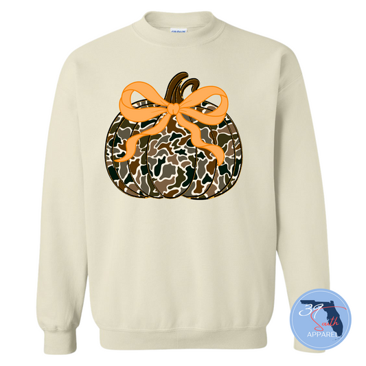 Camo Pumpkin Crewneck