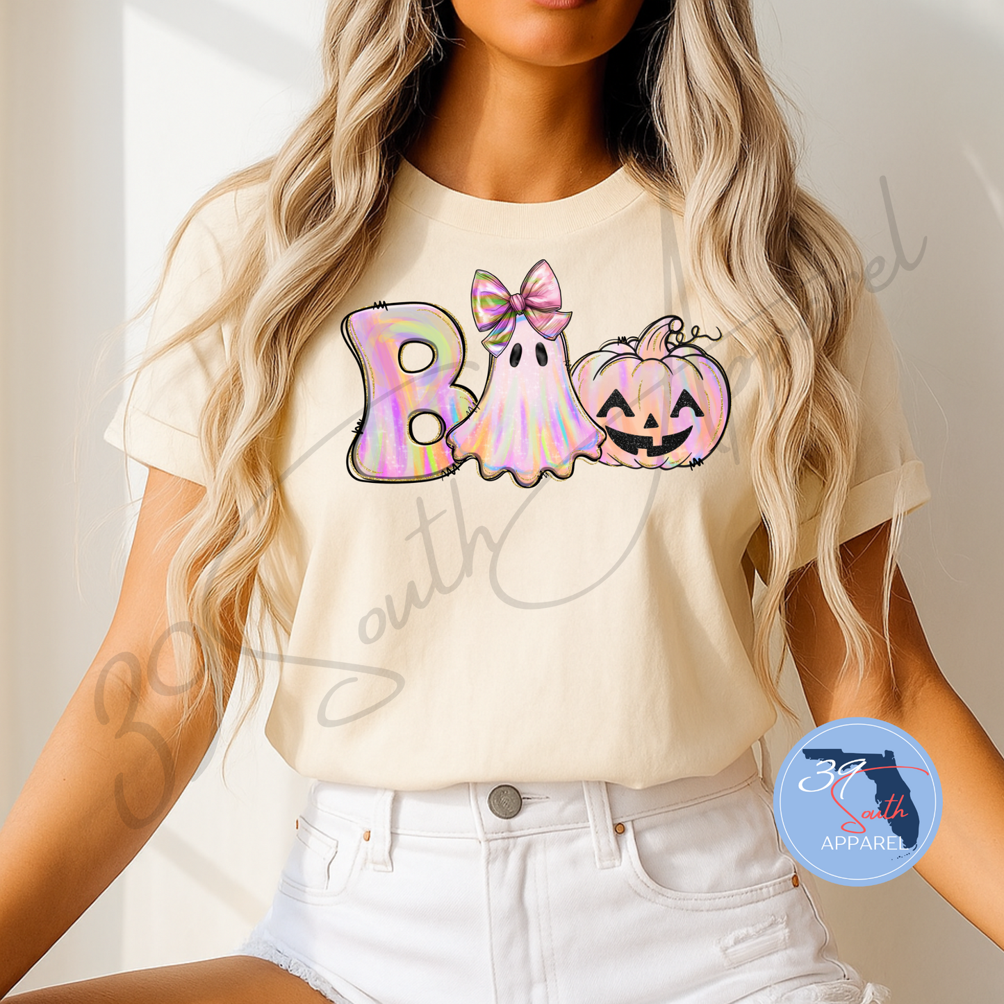 Boo Pink Halloween Tee