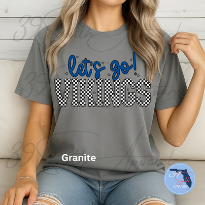Lets Go Vikings Adult Tee