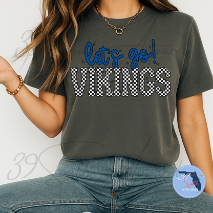 Lets Go Vikings Adult Tee