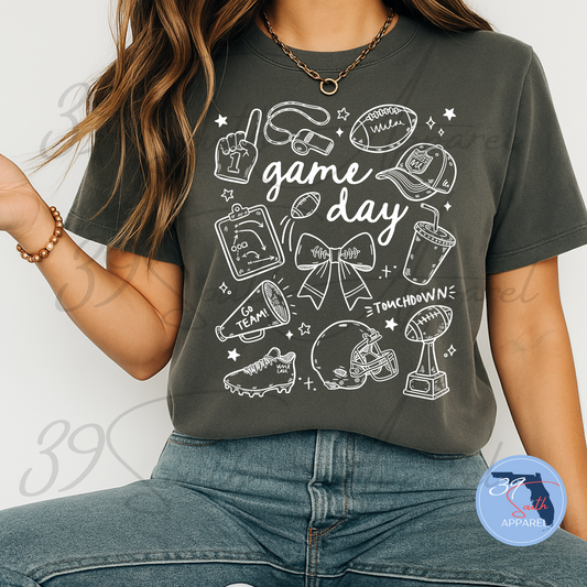 Game Day Collage Football Tee