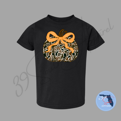 Youth Softstyle Camo Pumpkin Tee