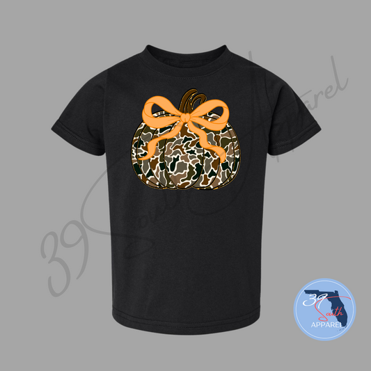 Youth Softstyle Camo Pumpkin Tee