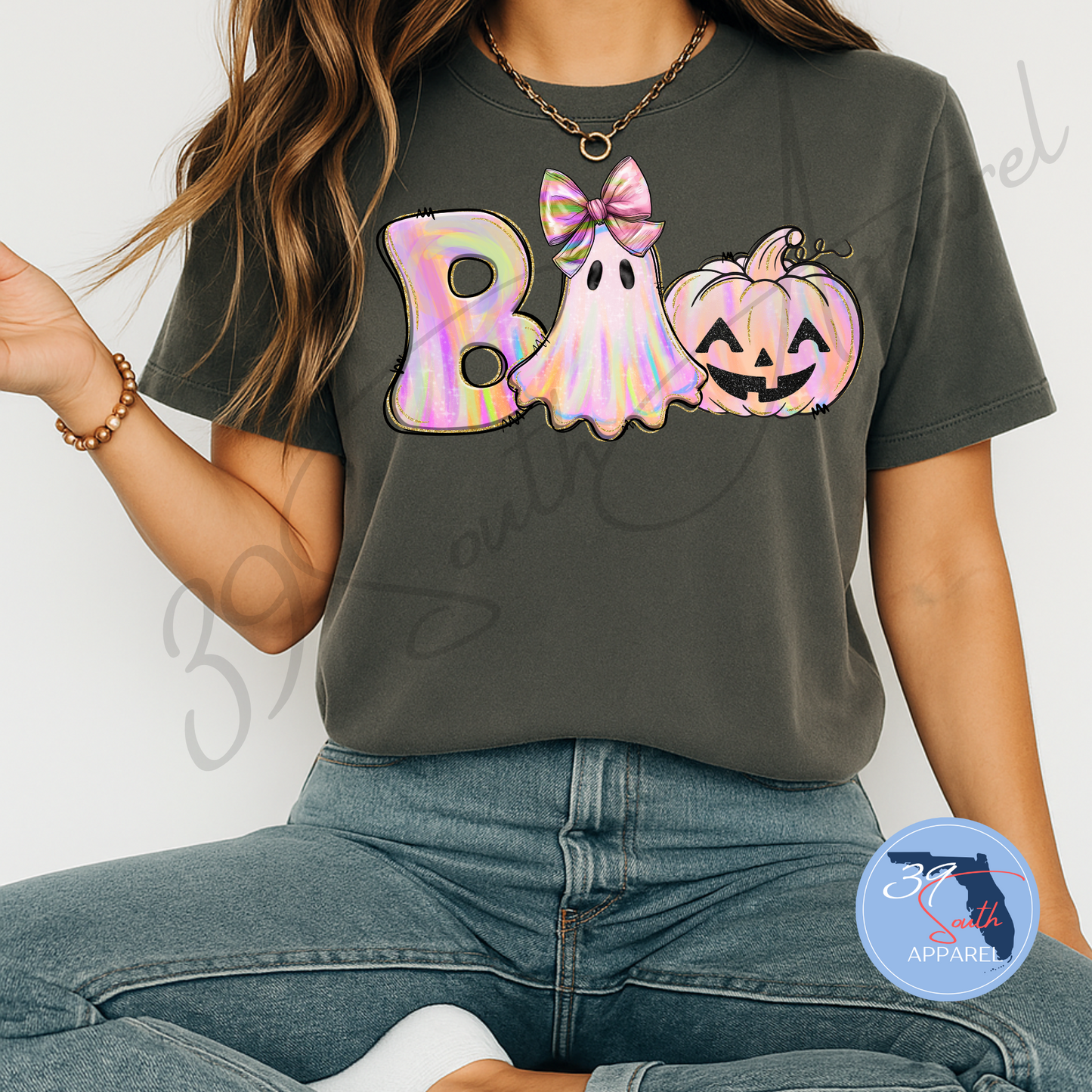 Boo Pink Halloween Tee