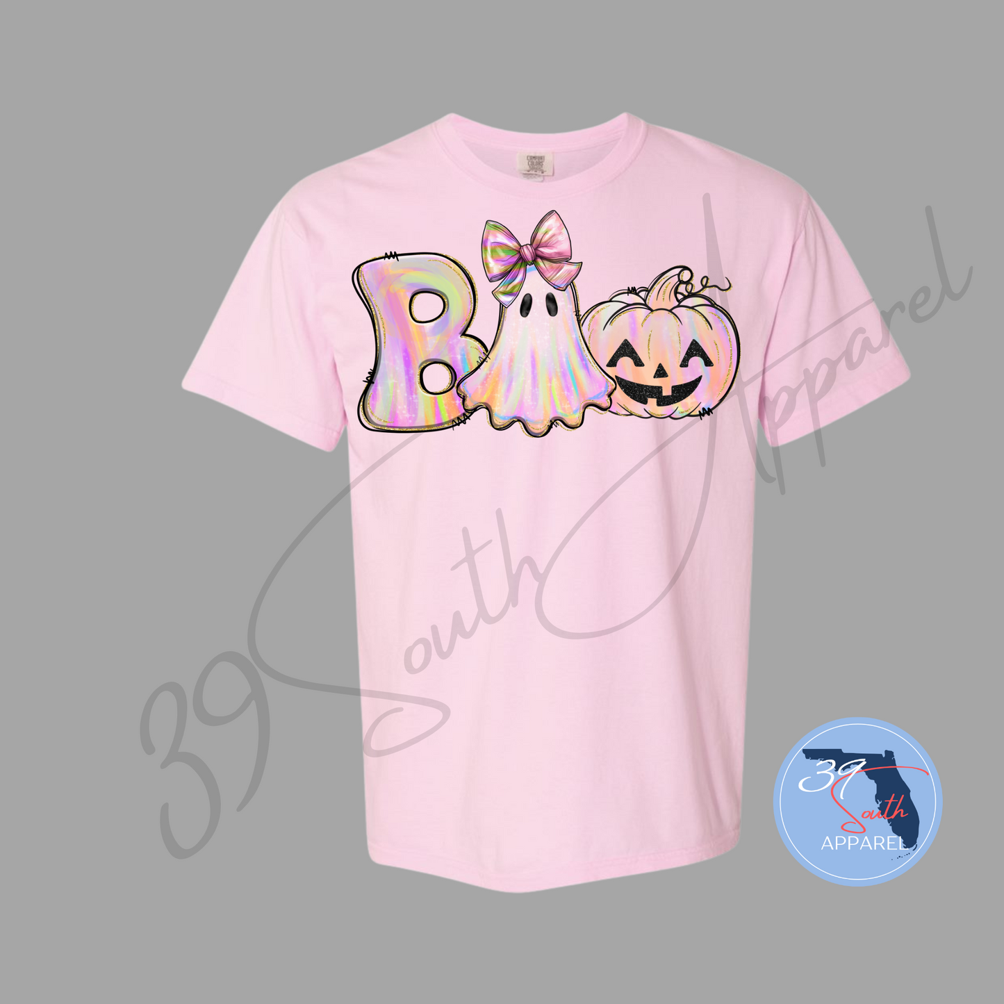 Boo Pink Halloween Tee
