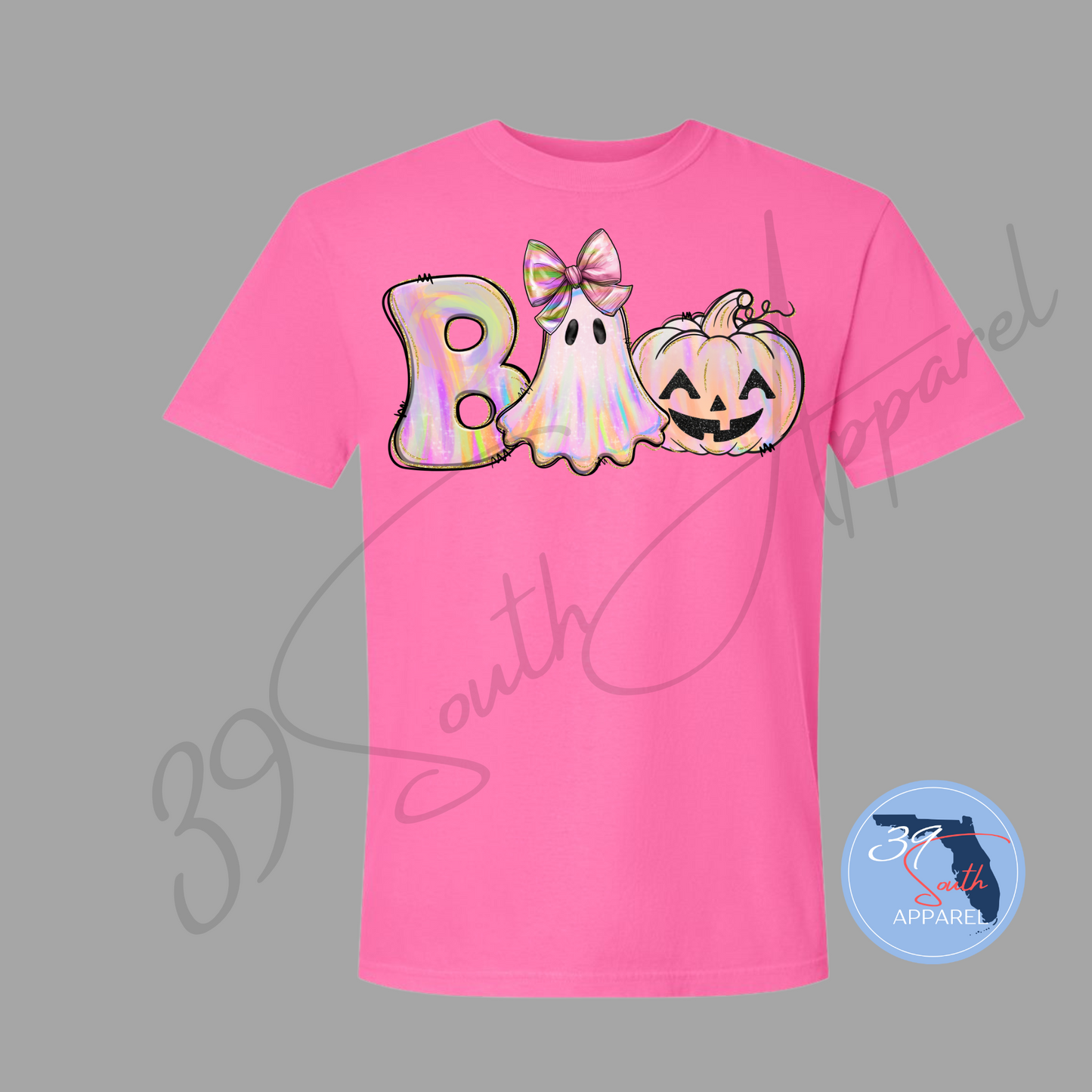 Boo Pink Halloween Tee