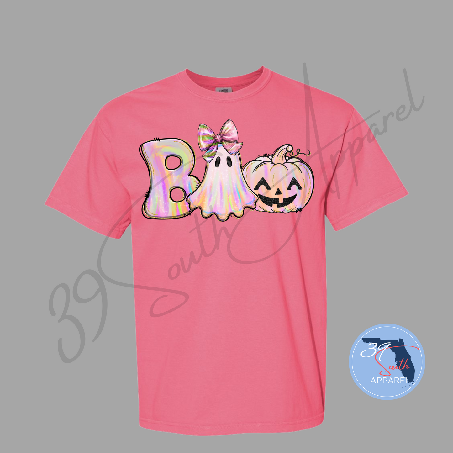 Boo Pink Halloween Tee