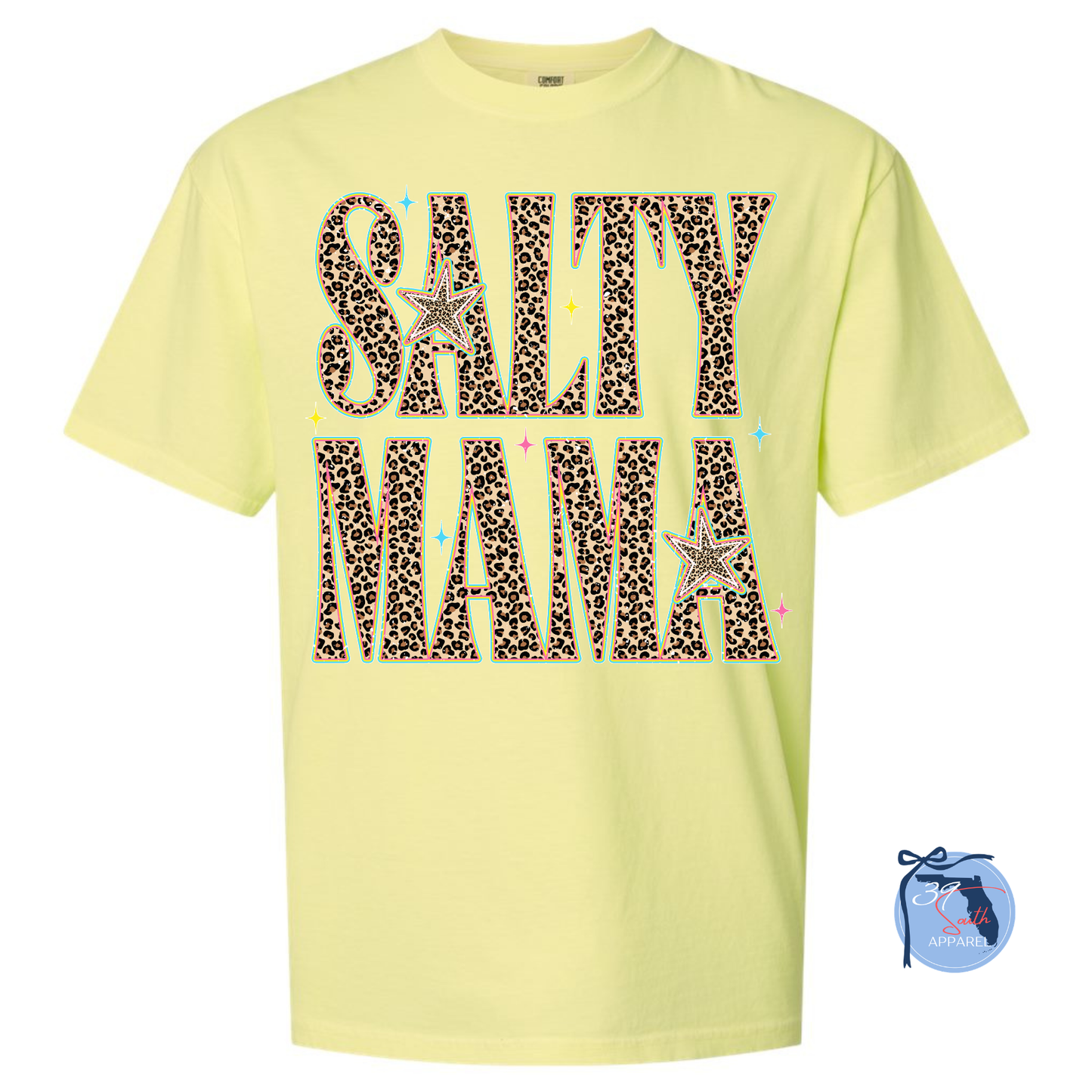 Salty Mama Leopard Tee