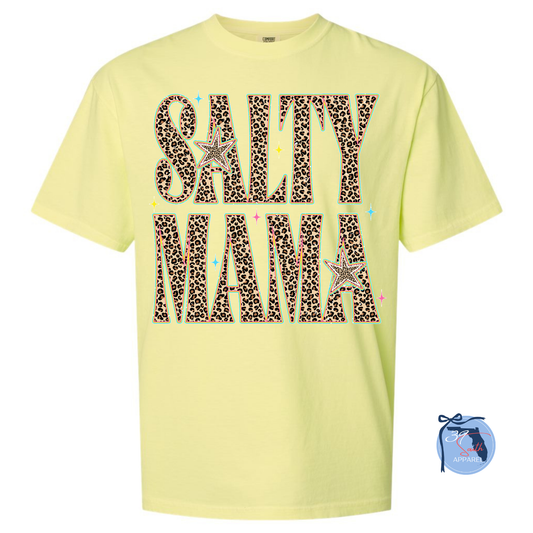 Salty Mama Leopard Tee